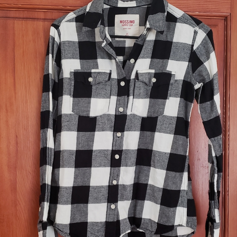 Black and white flannel